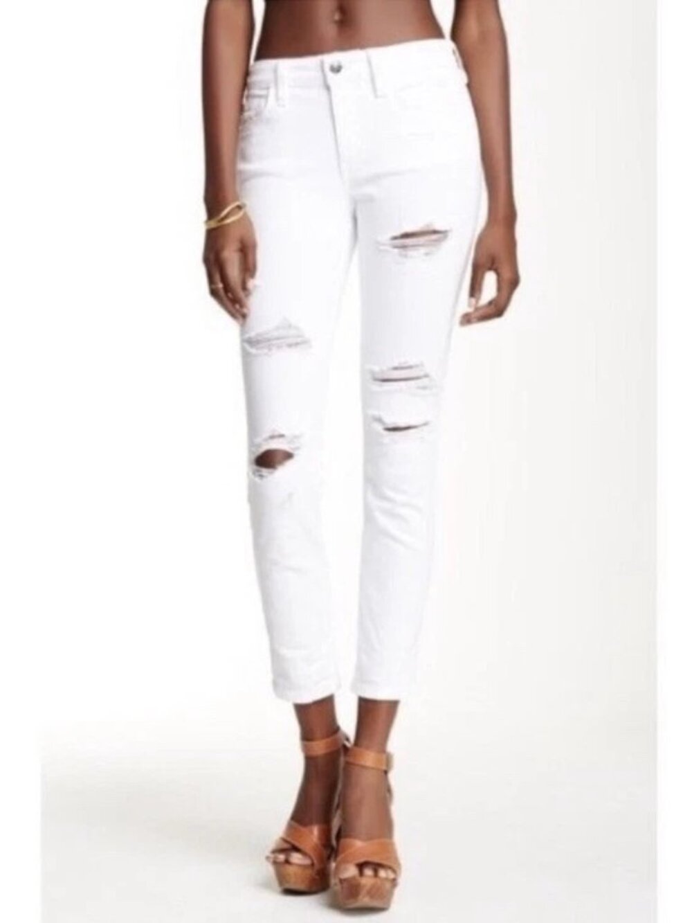 Joe’s Jeans Janel White Distressed Jeans